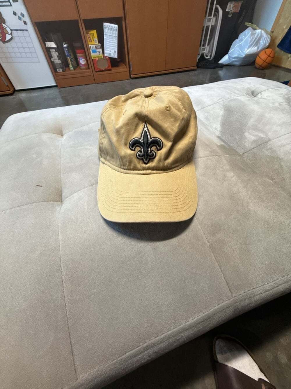 New Orleans Saints NFL Team Apparel Reebok Khaki Adjustable Hat Cap